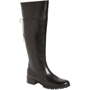 NEW Charles David Jayne Lace Up Back Riding Boot